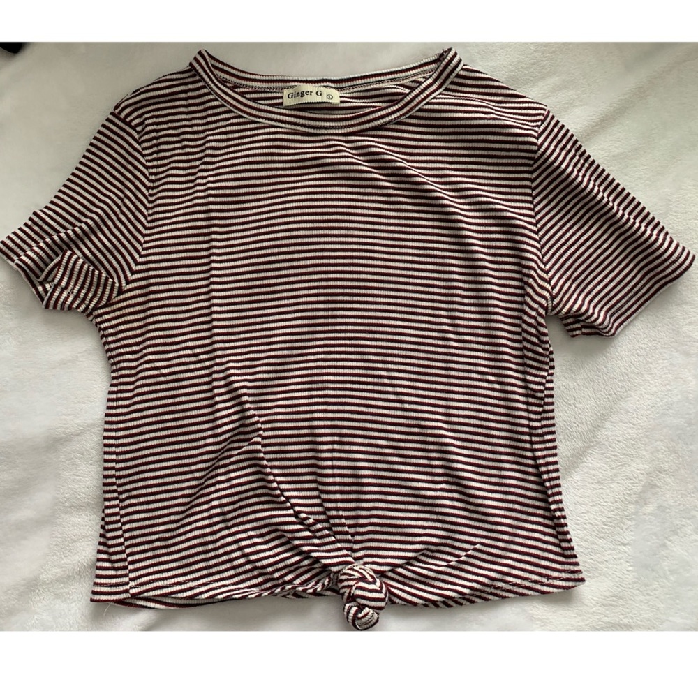 Patriotic Striped Crop Top